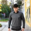 ΑΝΔΡΙΚΟ ΠΛΕΚΤΟ ΛΑΙΜΟΣ COTTON MOHICANS V351 ΓΚΡΙ