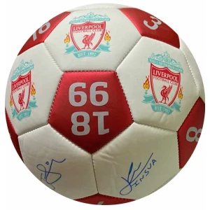 Παιδική Μπάλα Ποδοσφαίρου Liverpool Football Club Χ2 Λευκό/Κόκκινο