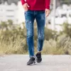 ΑΝΔΡΙΚΟ ΠΑΝΤΕΛΟΝΙ JEANS ΜΕ ΣΚΙΣΙΜΑΤΑ MOHICANS XYW100 ΜΠΛΕ 