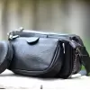 ΓΥΝΑΙΚΕΙΟ BUM BAG ΤΣΑΝΤΑΚΙ ΔΕΡΜΑΤΙΝΗ MOHICANS YF318 ΜΑΥΡΟ