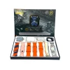 Smartwatch ZT07 Ultra Max 2,20" 49 χιλιοστών + Bluetooth HandsFree  Δώρο + τζαμάκι προστατευτικό Ασύρματη φόρτιση Αδιάβροχο 10 +1 σετ ανδρικό γυναικείο Πορτοκαλί
