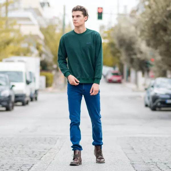 ΠΑΝΤΕΛΟΝΙ SLIM FIT ΕΛΑΣΤΙΚΟ JEANS MOHICANS 1511-4015 ΜΠΛΕ