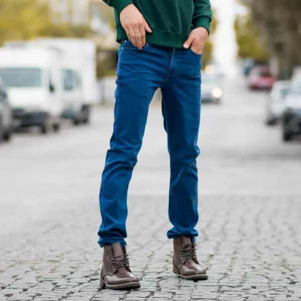 ΠΑΝΤΕΛΟΝΙ SLIM FIT ΕΛΑΣΤΙΚΟ JEANS MOHICANS 1511-4015 ΜΠΛΕ