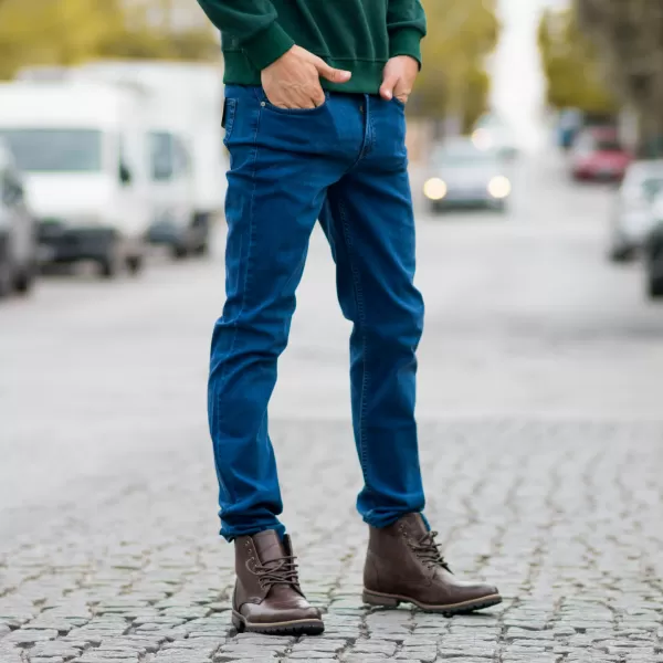 ΠΑΝΤΕΛΟΝΙ SLIM FIT ΕΛΑΣΤΙΚΟ JEANS MOHICANS 1511-4015 ΜΠΛΕ