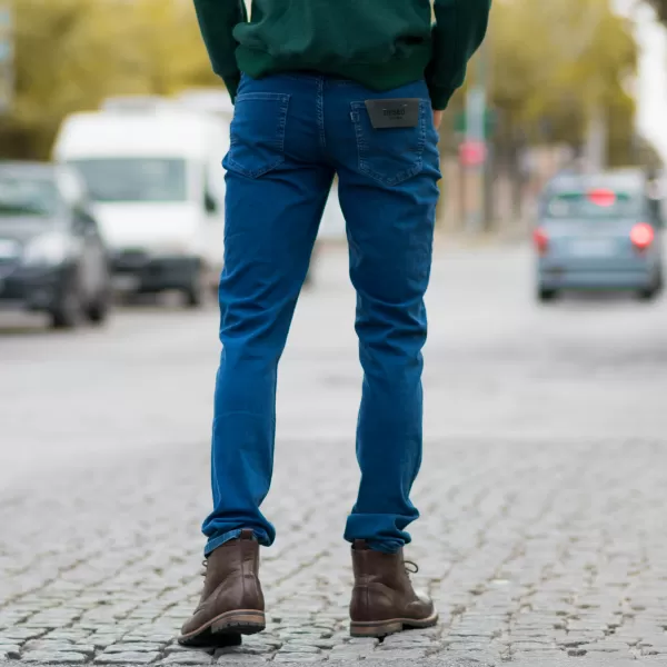 ΠΑΝΤΕΛΟΝΙ SLIM FIT ΕΛΑΣΤΙΚΟ JEANS MOHICANS 1511-4015 ΜΠΛΕ