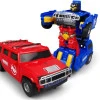 Αυτοκινητάκι Transformers Hummer H3 που μετατρέπεται σε ρομπότ, με προβολέα εικόνας και ήχου 8811-5 Κόκκινο