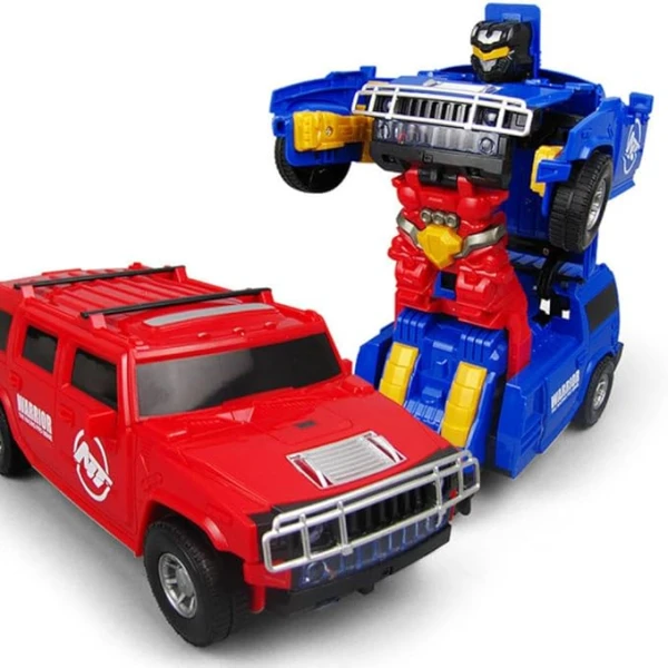 Αυτοκινητάκι Transformers Hummer H3 που μετατρέπεται σε ρομπότ, με προβολέα εικόνας και ήχου 8811-5 Κόκκινο