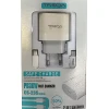 Φορτιστής ταχείας φόρτισης με Θύρα USB-C και Καλώδιο TYPE-C σε TYPE-C 36W Λευκός CS-235
