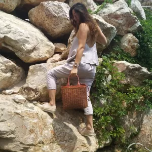 ΓΥΝΑΙΚΕΙΑ ΤΣΑΝΤΑ ΩΜΟΥ ΧΕΙΡΟΠΟΙΗΤΗ MOHICANS BAGPH893-1 ΚΑΦΕ