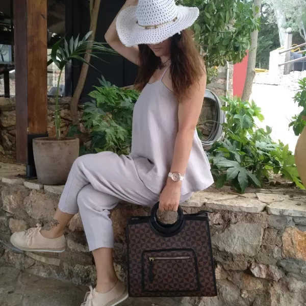 ΓΥΝΑΙΚΕΙΑ ΤΣΑΝΤΑ ΩΜΟΥ MOHICANS BAG88978 ΚΑΦΕ