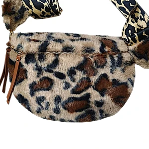 Γυναικείο bum bag τσαντάκι Λεοπάρδαλη Mohicans Η3332-1