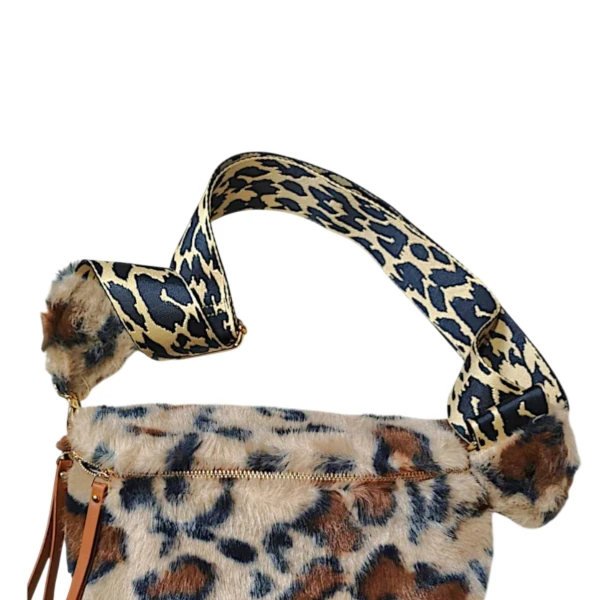 Γυναικείο bum bag τσαντάκι Λεοπάρδαλη Mohicans Η3332-1