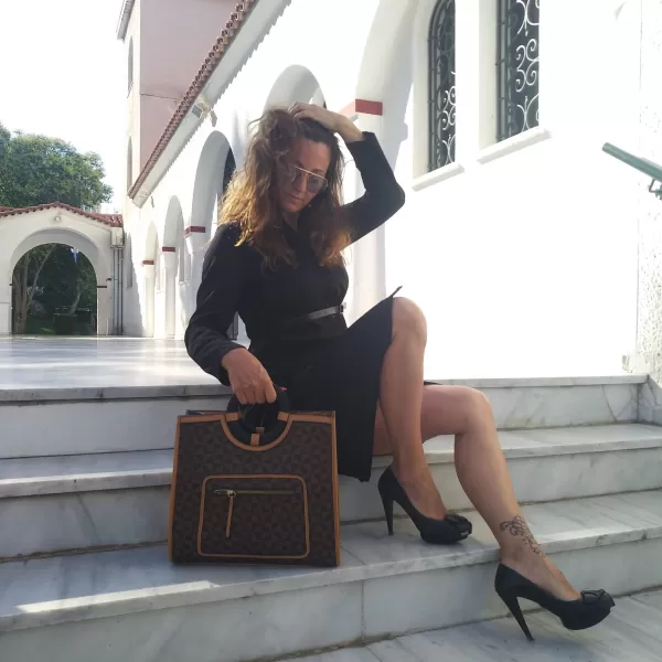 ΓΥΝΑΙΚΕΙΑ ΤΣΑΝΤΑ ΩΜΟΥ MOHICANS BAG98805 ΚΑΦΕ