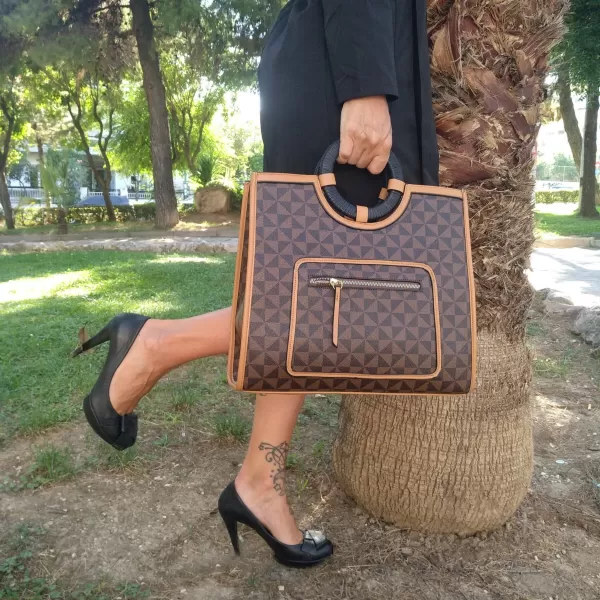 ΓΥΝΑΙΚΕΙΑ ΤΣΑΝΤΑ ΩΜΟΥ MOHICANS BAG98805 ΚΑΦΕ