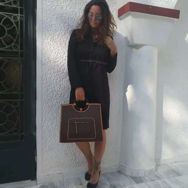 ΓΥΝΑΙΚΕΙΑ ΤΣΑΝΤΑ ΩΜΟΥ MOHICANS BAG98805 ΚΑΦΕ
