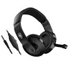 J08 On Ear Gaming Headset με σύνδεση 2x3.5mm / 3.5mm, Μαύρο