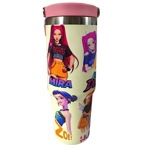 K-Pop Demon Hunters Θερμός Παγούρι Ζεστό Κρύο 900ml 70807-2 Ροζ