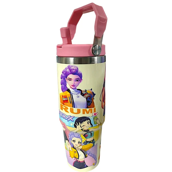 K-Pop Demon Hunters Θερμός Παγούρι Ζεστό Κρύο 900ml 70807-2 Ροζ