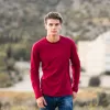 ΑΝΔΡΙΚΗ ΜΠΛΟΥΖΑ T-SHIRT ΜΑΚΡΥΜΑΝΙΚΙ MOHICANS 303 BORDO 