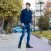 ΑΝΔΡΙΚΟ ΠΛΕΚΤΟ ΠΟΥΛΟΒΕΡ ΜΕ ΦΕΡΜΟΥΑΡ MOHICANS 353 ΜΠΛΕ