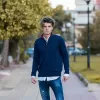 ΑΝΔΡΙΚΟ ΠΛΕΚΤΟ ΠΟΥΛΟΒΕΡ ΜΕ ΦΕΡΜΟΥΑΡ MOHICANS 353 ΜΠΛΕ