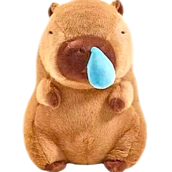 Mohicans Λούτρινο ζωάκι Καπιμπάρα (Capybara) με καταρροή στη μύτη και δόνηση 100cm 1440-86256-100 Καφέ