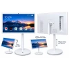 Mohicans Smart Οθόνη Αφής 27" Full HD Android 12 4GB/64GB WiFi με Βάση 360° Λευκή