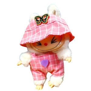Monsters Lovely Λούτρινο Labubu Πλαστικό Πρόσωπο 1440-66996-2