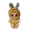 Monsters Lovely Λούτρινο Labubu Πλαστικό Πρόσωπο Με Ήχο Have A Seat Vinyl Plush 24cm 1440-920250 Καφέ