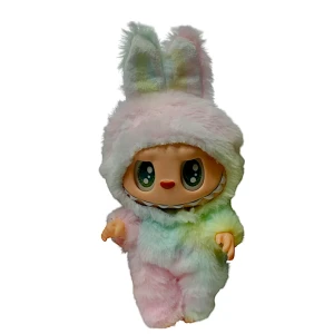 Monsters Lovely Λούτρινο Labubu Πλαστικό Πρόσωπο Με Ήχο Have A Seat Vinyl Plush 24cm 1440-920250 Κίτρινο