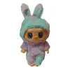 Monsters Lovely Λούτρινο Labubu Πλαστικό Πρόσωπο Με Ήχο Have A Seat Vinyl Plush 24cm 1440-920250 Μέντα-Μωβ