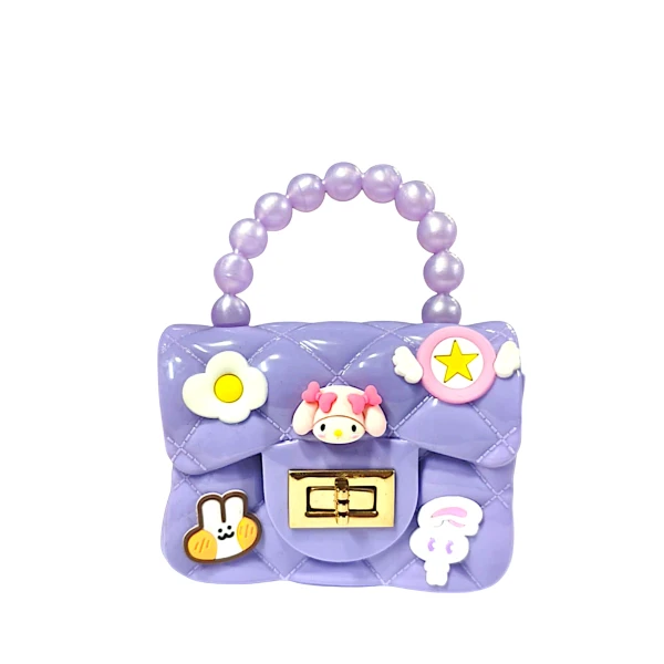 Παιδικό πορτοφόλι Τσαντάκι My Melody με κέρματα Jelly Mini Chain H42-2 Μωβ