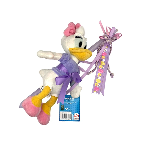 Πασχαλινή λαμπάδα Mohicans Λούτρινο Disney Daisy με Ήχο 30cm L143 Μωβ