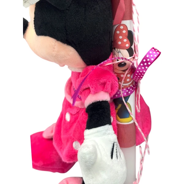 Πασχαλινή λαμπάδα Mohicans Λούτρινο Disney Minnie Mouse 35 εκ. για 3+ Ετών L151 Ροζ