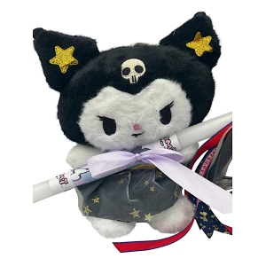 Πασχαλινή λαμπάδα Mohicans Λούτρινο Sanrio Kuromi Hello Kitty 28cm L142 Μαύρο 