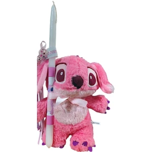 Πασχαλινή λαμπάδα Mohicans με Λούτρινο Disney Stitch που Αναπνέει Κανονικά 30cm L125 Ροζ