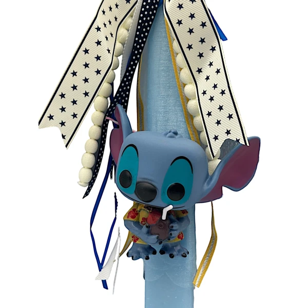 Πασχαλινή λαμπάδα Mohicans με PoP Disney Stitch 10cm L141