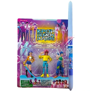 Πασχαλινή Λαμπάδα Σετ 3 Κούκλες Φιγούρα K-pop Demon Hunters 16cm L26-51393-1