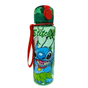 Πλαστικό Μπουκάλι Disney Stitch 700ml 24801-3-3 Πράσινο