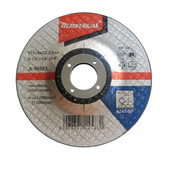 Δίσκος λείανσης μετάλλου 115x6x22,23mm A24T 15376-17