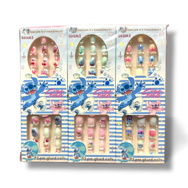 Stitch Σετ Τεχνητών Νυχιών 12τμχ 125440-05 Πολύχρωμο