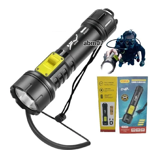 Φακός Χειρός Κατάδυσης LED 1000 Lumens 500W Μπαταρία λιθίου 21700 4.2V 9200mAh IPX8 Λευκό Φως BL-CB-D505