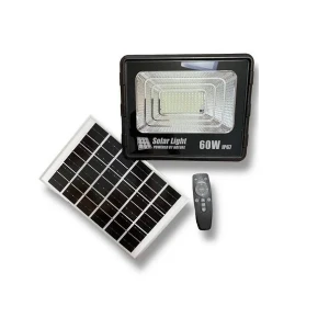 Ηλιακός Προβολέας LED 60W IP67 με πάνελ, Τηλεχειρισμό & Χρονοδιακόπτη GD-60H