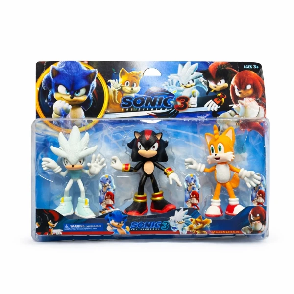 Sonic 3 Σετ Φιγούρες Δράσης 3τμχ 51002B2B