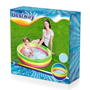 Πισίνα Bestway 3 Δαχτυλίδια 62 lt με Φουσκωτό Δάπεδο 51104-NN