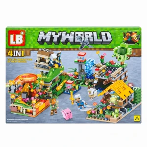 Σετ Τουβλάκια Κατασκευών My World Γέφυρα με Καταρράκτη LB539 203+ τεμ 51244D