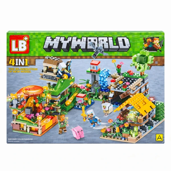 Σετ Τουβλάκια Κατασκευών My World Γέφυρα με Καταρράκτη LB539 203+ τεμ 51244D