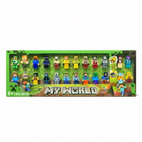 Σετ Φιγούρες Τύπου Minecraft MY WORLD 22 Τεμαχίων 51253