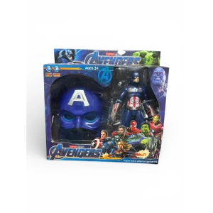 Σετ Φιγούρα Δράσης Avengers με Μάσκα & Φώτα/Ήχους - Captain America 24cm 5475C