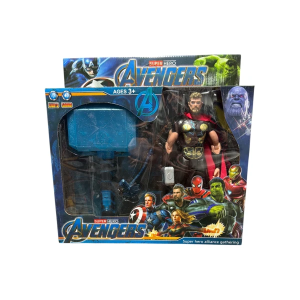 Σετ Φιγούρα Δράσης Avengers με Μάσκα & Φώτα/Ήχους - Thor 24cm 5475E